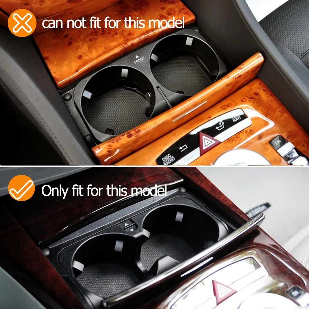 Center Console Water Drink Cup Holder Inlay Cover Panel for Mercedes-Benz S Class W221 2009-2013 2218130014 - image 6