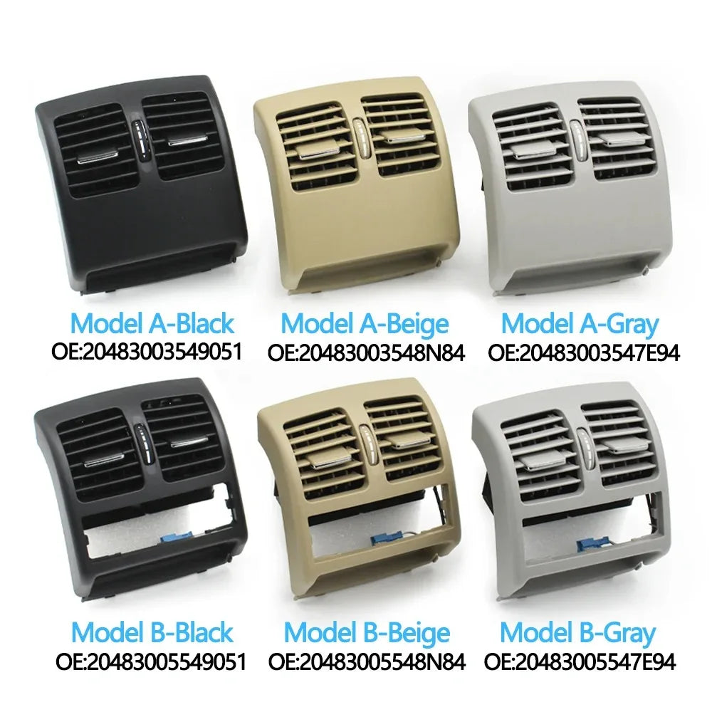 Rear AC Vent Grille Complete Assembly for Mercedes-Benz C Class W204 2007-2013 E Class Coupe W207 2008-2016 - image 7