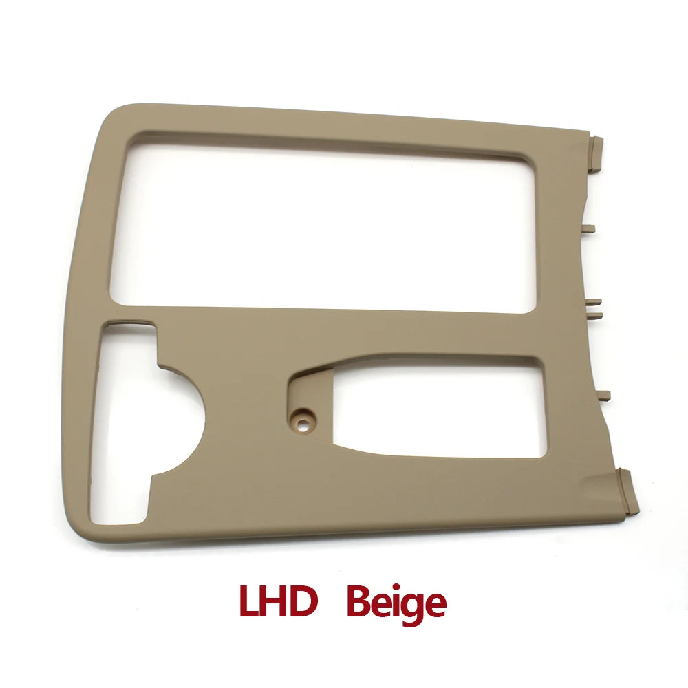 Central Armrest Drink Cup Holder Shutter Outer Frame Panel Set for Mercedes-Benz C E Class W204 W207 W212 2046800107 - Beige