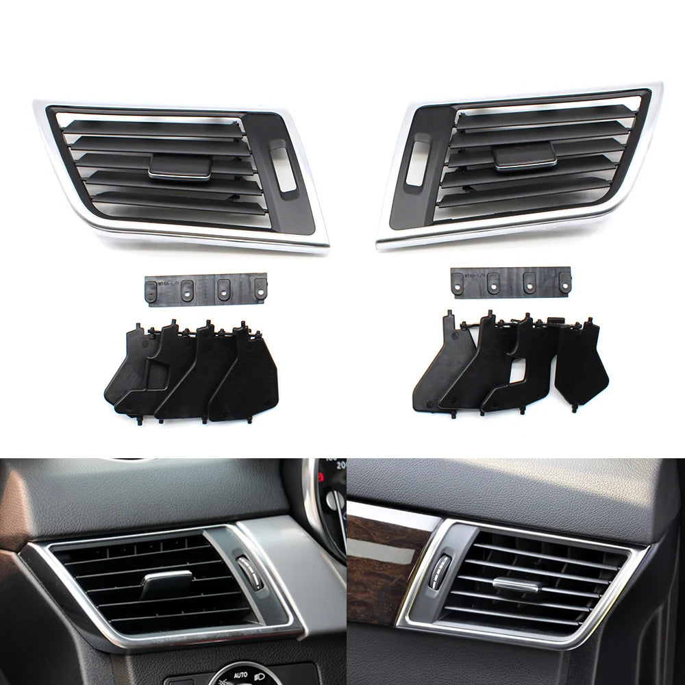 Dashboard AC Vent Grill Outlet Panel for Mercedes-Benz ML GL M Class W166 2012-2015 1668308900 - Black Left