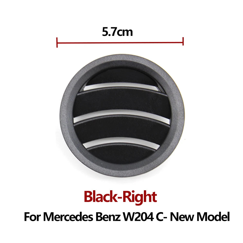 Interior Dashboard AC Vent Outlet Grille Panel for Mercedes-Benz C Class W204 LCI 2011-2013 2046805587 - Black-Right - image