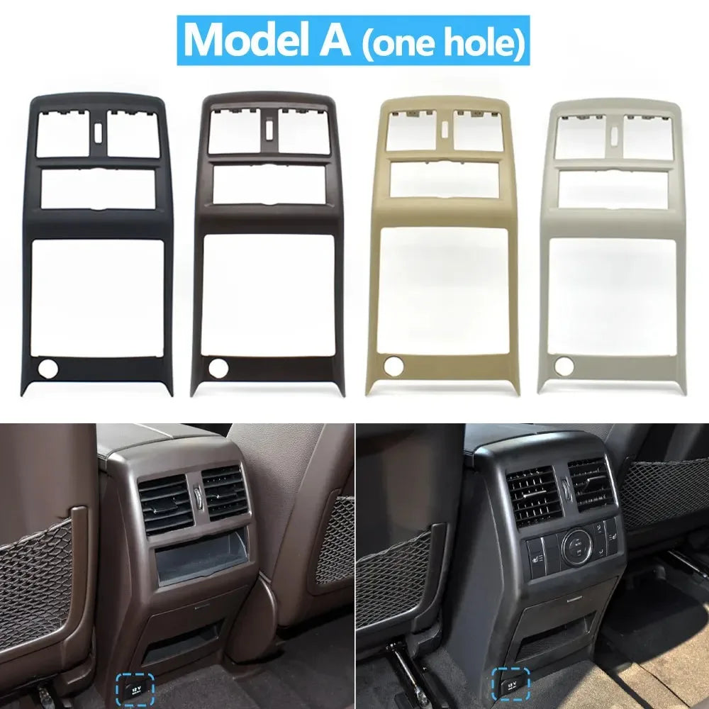 Rear Center Console Air Conditioning Air Vent Outlet Surface Frame Cover Trim for Mercedes-Benz ML GL GLE GLS W166 W292
