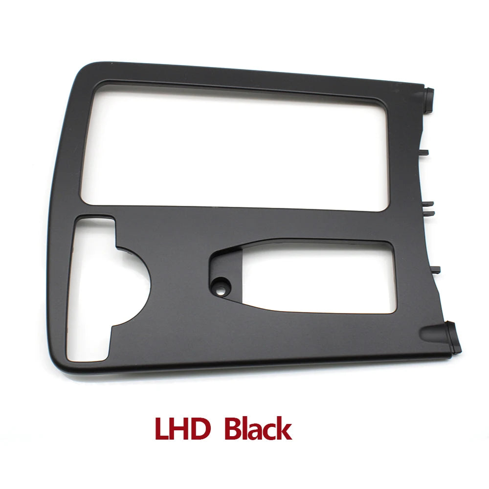Central Armrest Drink Cup Holder Shutter Outer Frame Panel Set for Mercedes-Benz C E Class W204 W207 W212 2046800107 - Black