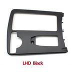 Central Armrest Drink Cup Holder Shutter Outer Frame Panel Set for Mercedes-Benz C E Class W204 W207 W212 2046800107 - Black
