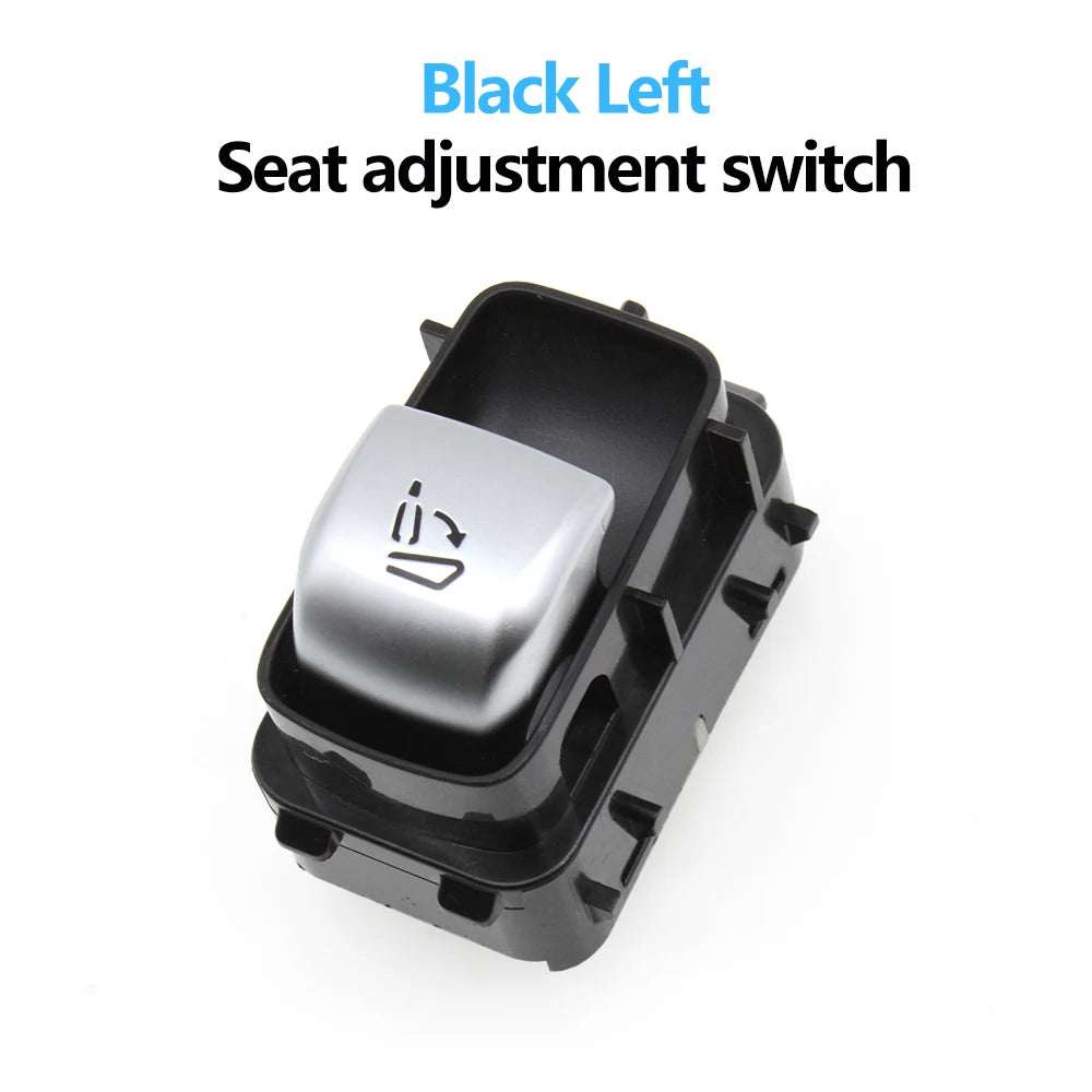 Side Seat Adjustment Switch Button for Mercedes-Benz C GLC Class W205 W253 2015-2022 - Black left