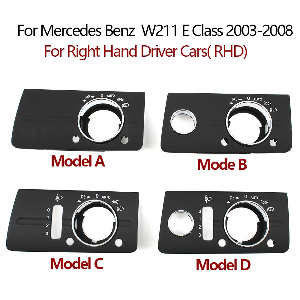 Dashboard Headlight Head Lamp Switch Cover Trim for Mercedes-Benz W211 E Class 2003-2008 2115450804 2115450404 RHD - image 6