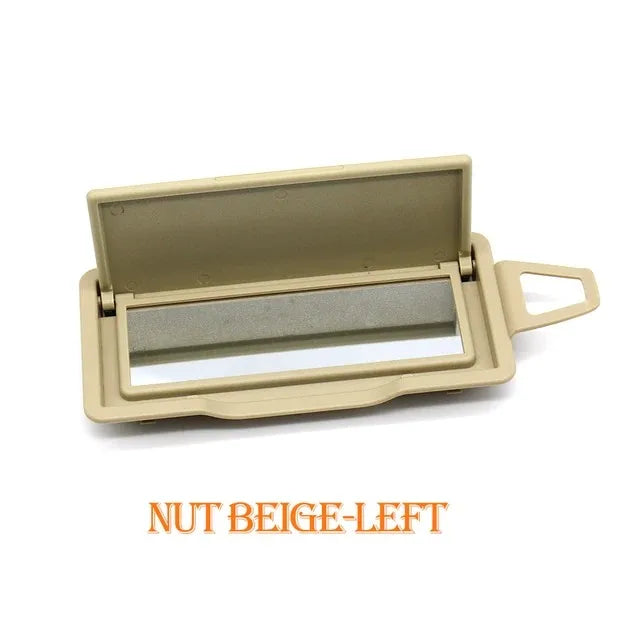 Sun Shade Visor Makeup Cosmetic Mirror Cover Pack for Mercedes-Benz C GLK Class W204 X204 2048104510 2048104610 - Nut