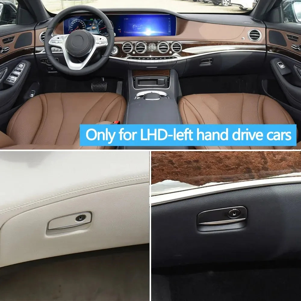 Glove Box Lock Latch Handle Toolbox Compartment Lid Grip Lock for Mercedes-Benz S Class W222 X222 Maybach Sedan 2014-2020