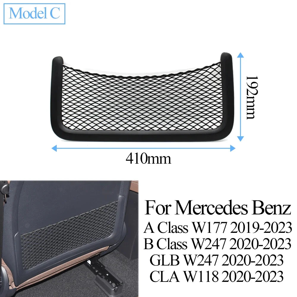 Seatback Backrest Pocket Panel Cover Trim for Mercedes-Benz A B V CLA GLB Class Vito W245 W246 W247 W448 W176 W169 2008-2023