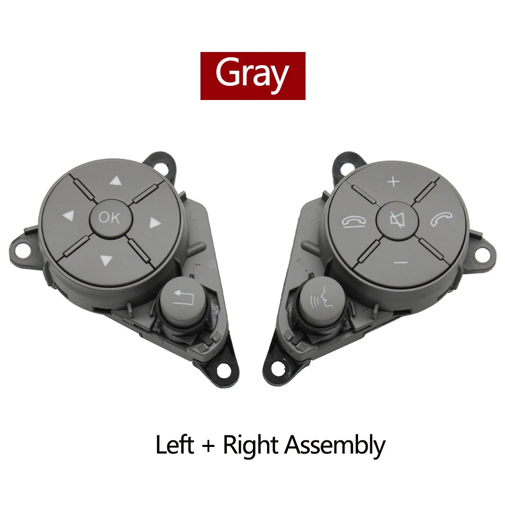 Steering Wheel Switch Control Button Trim Cover for Mercedes-Benz C GLK E Class W204 X204 W212 W207 2048210351 2048210451
