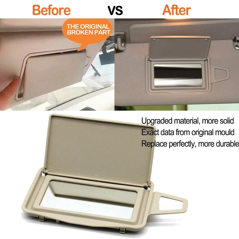 Sunshade Sun Visor Glass Cover Makeup Mirror Holder Panel Cover for Mercedes-Benz E Class W211 2003-2006 E230 E280 E300 E320