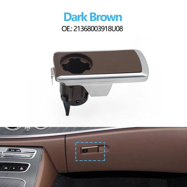 Glovebox Switch Handle Toolbox Lid Lock Switch for Mercedes-Benz E CLS Class W213 W257 W238 2136800391 - Dark Brown - image 2