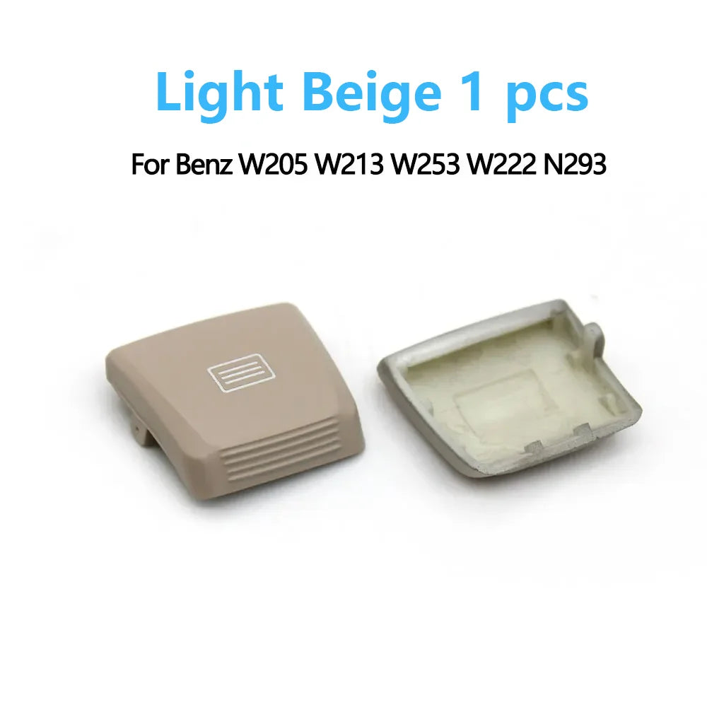 Interior Sunroof Window Switch Buttons Cover for Mercedes-Benz C E S GLC EQC W205 W213 W222 W253 N293 0009002907 - Light