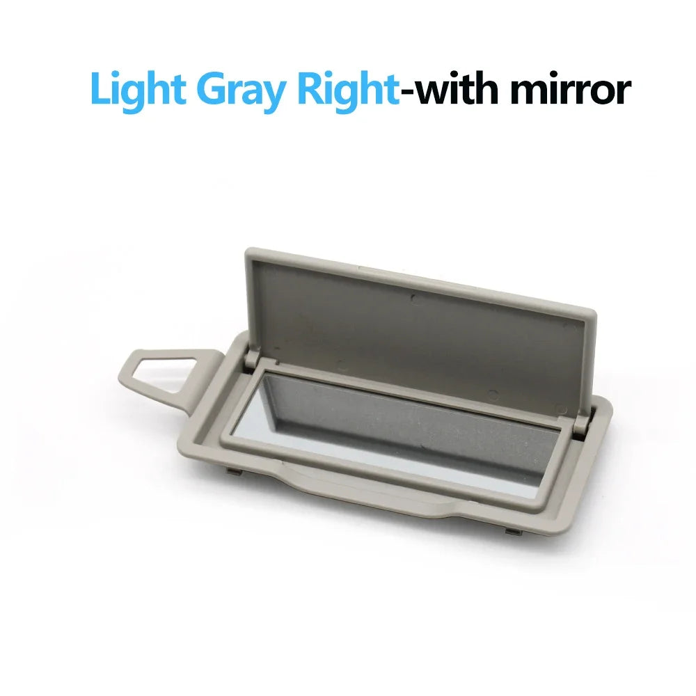 W204 X204 Front Sun Shade Visor Makeup Cosmetic Mirror Cover for Mercedes-Benz C GLK Class C200 C300 GLK300 - Light Gray