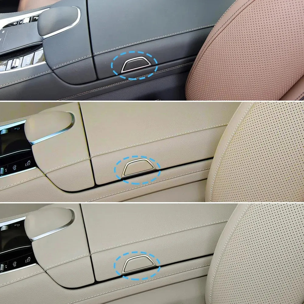 Center Console Lid Armrest Box Panel Switch Button Cover for Mercedes-Benz S Class W222 S320 S350 S450 S500 2014-2020 - image