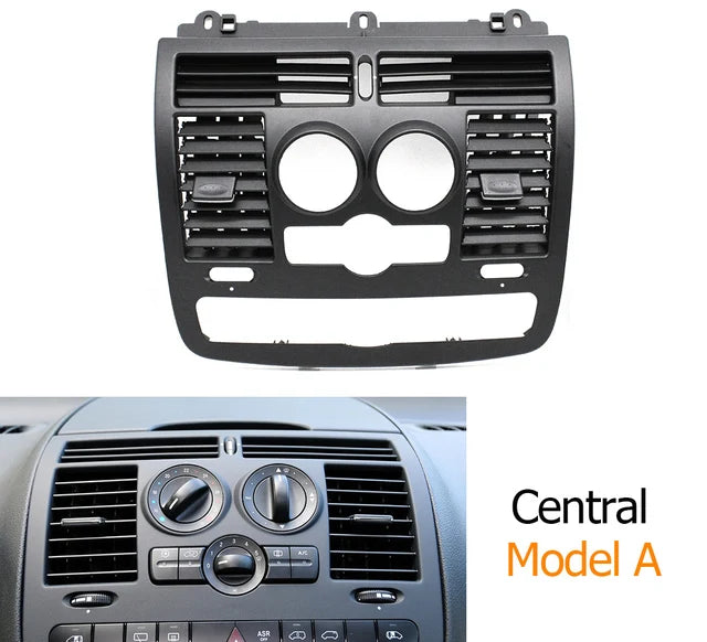 Center Dashboard Air Vent Outlet Cover for Mercedes-Benz Vito Viano W636 W639 2004-2015 6366800800 6366801000 - Central-Model