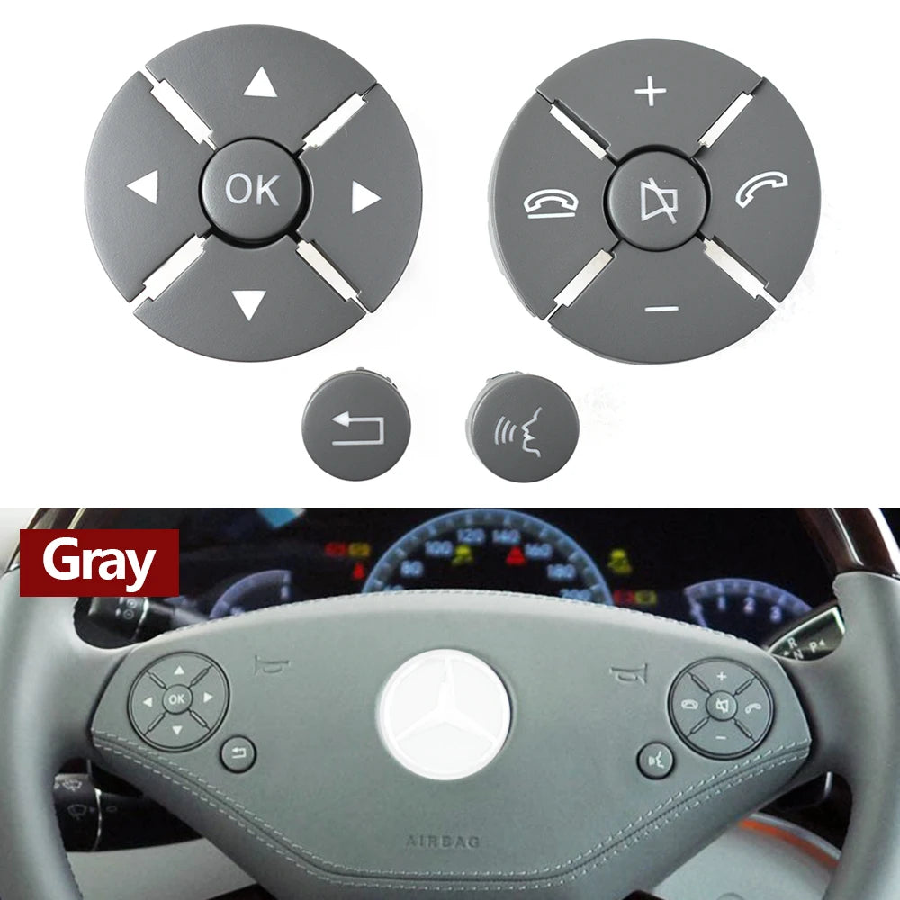 Multi-function Steering Wheel Push Button Phone Control Keys for Mercedes-Benz S CL Class W221 W216 2218215751 2218215851