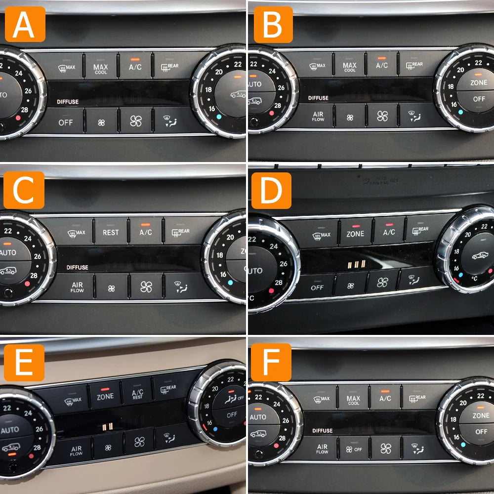 Dashboard Air Conditioning Wind Volume Heater Climate Control AC Buttons for Mercedes-Benz M ML GL GLE GLS W166 W292