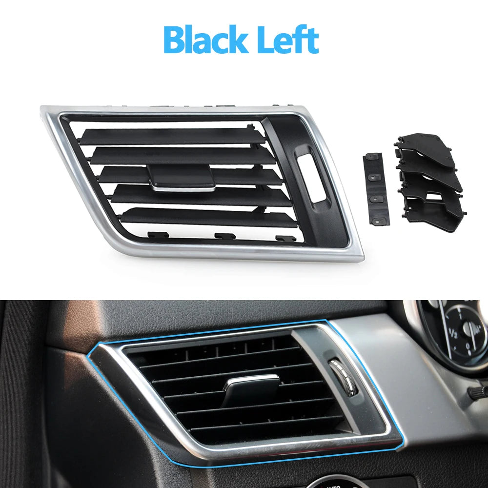 Dashboard AC Vent Grill Outlet Panel for Mercedes-Benz ML GL M Class W166 2012-2015 1668308900 - Black Right - image 2