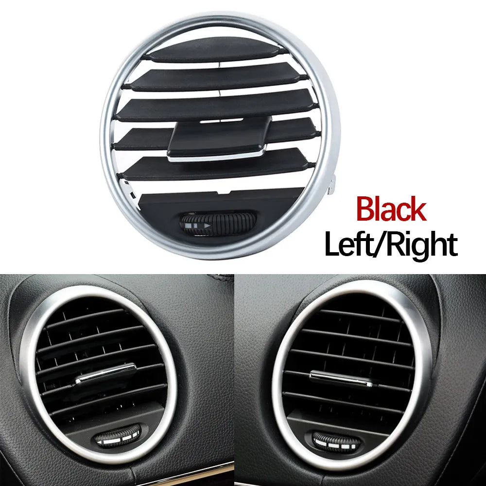 Front Central Dashboard AC Vent Grille Panel Cover for Mercedes-Benz M ML GL Class W164 2005-2012 1648302154 - Black Left or