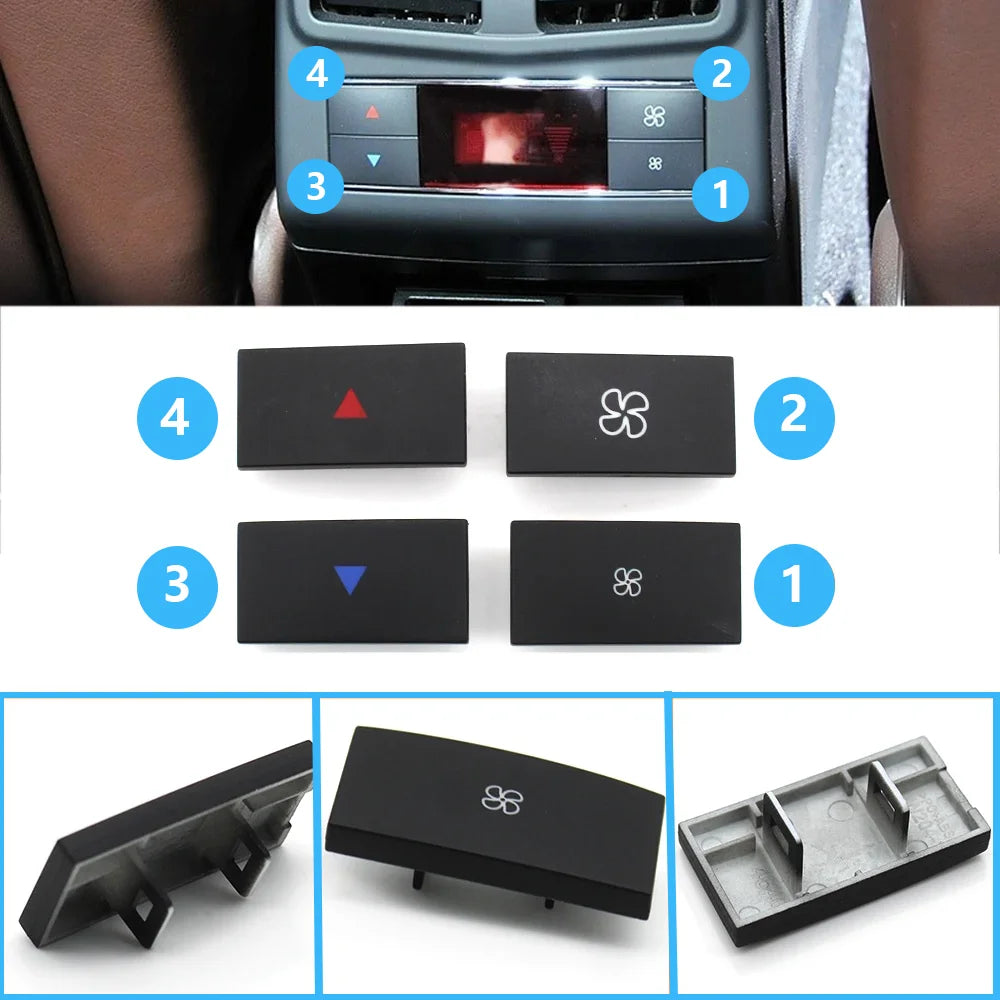 W204 W212 X204 W218 Rear Air Conditioning Back AC Volume Control Button Keys for Mercedes-Benz C E GLK CLS Class 2048303290