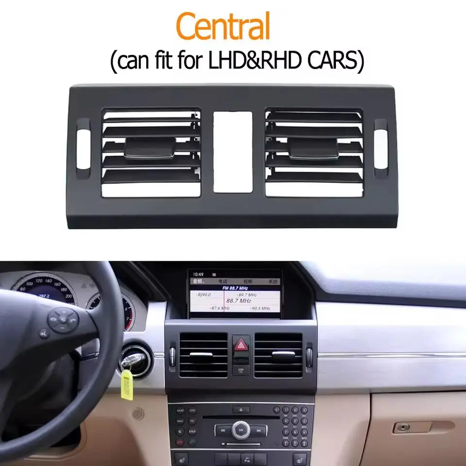 Central Rear AC Ventilation Grille Cover Panel Trim for Mercedes-Benz GLK Class X204 2008-2012 2048304954 2048305354
