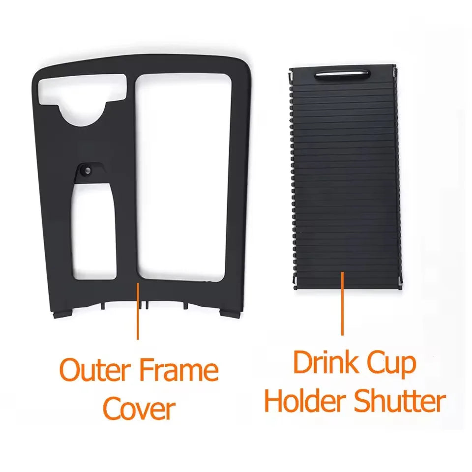 Center Console Drink Cup Holder Cover Shutter Outer Frame Cover for Mercedes-Benz C E Class W204 W207 W212 2046807607