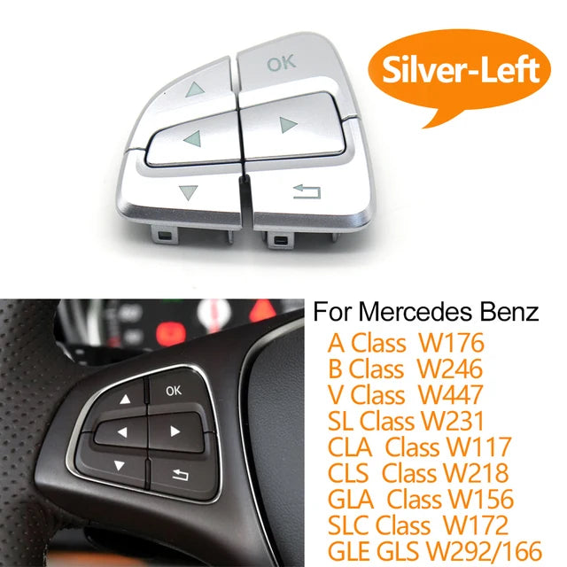 Steering Wheel Menu Control Switch Buttons for Mercedes-Benz A B GLA GLS GLE V Class W176 W246 W156 W166 W447 W117 W218 W292