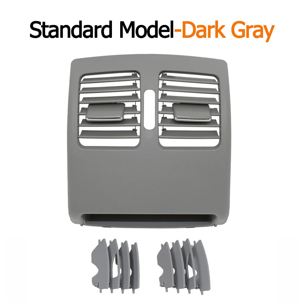 Rear AC Vent Grille Panel Cover for Mercedes-Benz W204 C Class 2007-2011 W207 E Class 2010-2012 2048300354 - Dark Gray