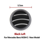 Interior Dashboard AC Vent Outlet Grille Panel for Mercedes-Benz C Class W204 LCI 2011-2013 2046805587 - Black-Left