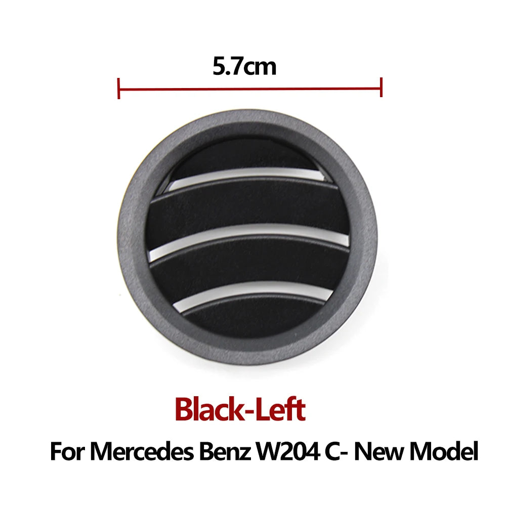 Interior Dashboard AC Vent Outlet Grille Panel for Mercedes-Benz C Class W204 LCI 2011-2013 2046805587 - Black-Left