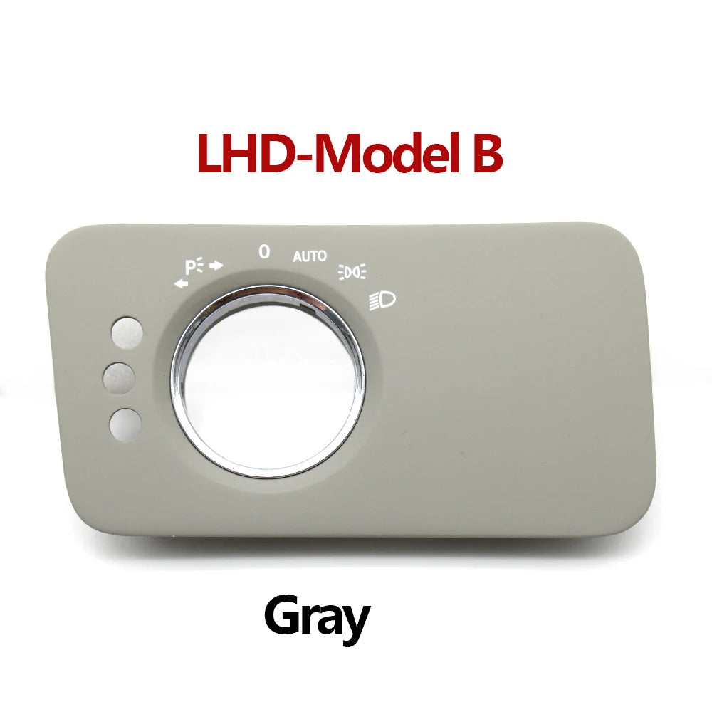 Interior Door Headlight Switch Panel Cover Trim for Mercedes-Benz W219 CLS Class 2007-2009 2195450204 2195450104 - Gray-Model