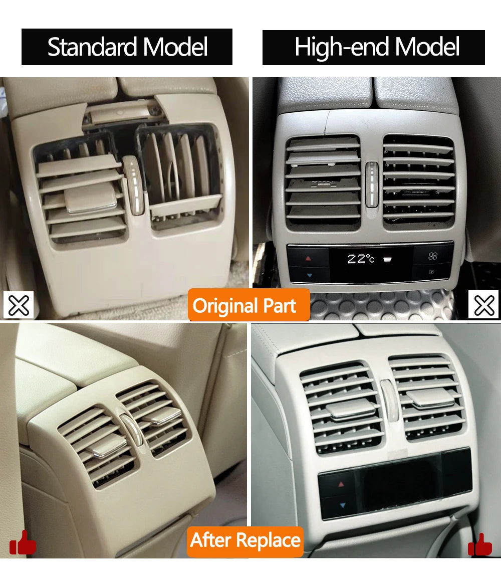 Rear AC Vent Grille Panel Cover for Mercedes-Benz W204 C Class 2007-2011 W207 E Class 2010-2012 2048300354 - image 8