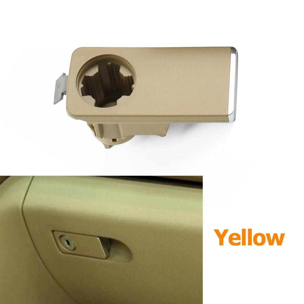 Upgraded Dashboard Glovebox Switch Toolbox Latch Handle for Mercedes-Benz C CLK Class W204 X204 2007-2015 2046800098 - Yellow