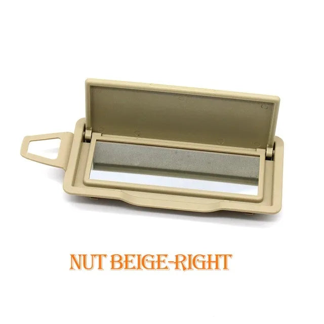 Sun Shade Visor Makeup Cosmetic Mirror Cover Pack for Mercedes-Benz C GLK Class W204 X204 2048104510 2048104610 - Nut