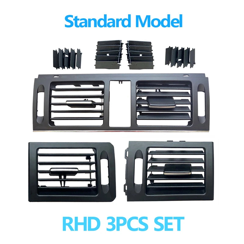 Console Fresh AC Vent Grille Set for Mercedes-Benz W204 C Class 2007-2011 2048304054 2048300754 - image 5