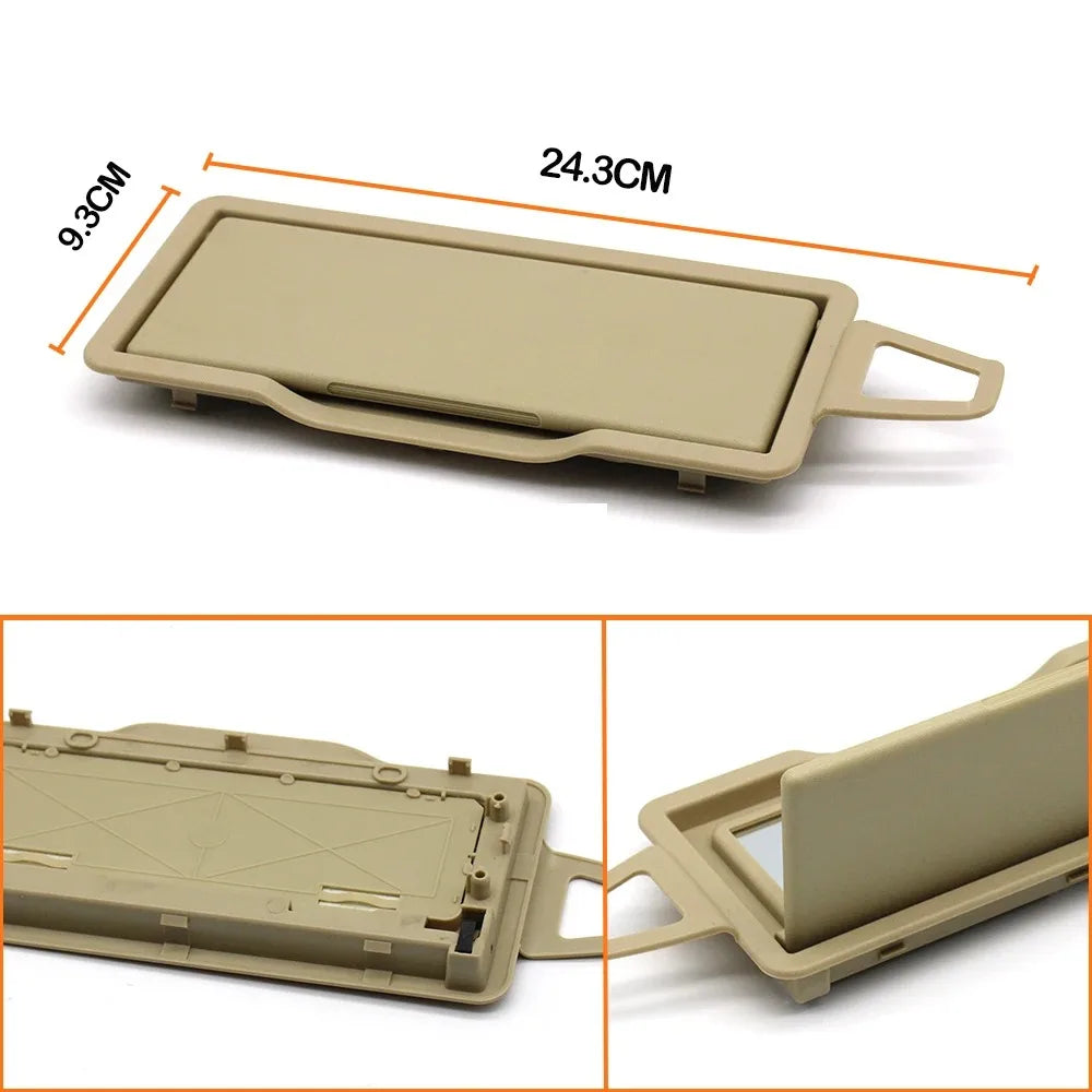 Sun Shade Visor Makeup Cosmetic Mirror Cover Pack for Mercedes-Benz C GLK Class W204 X204 2048104510 2048104610 - image 12