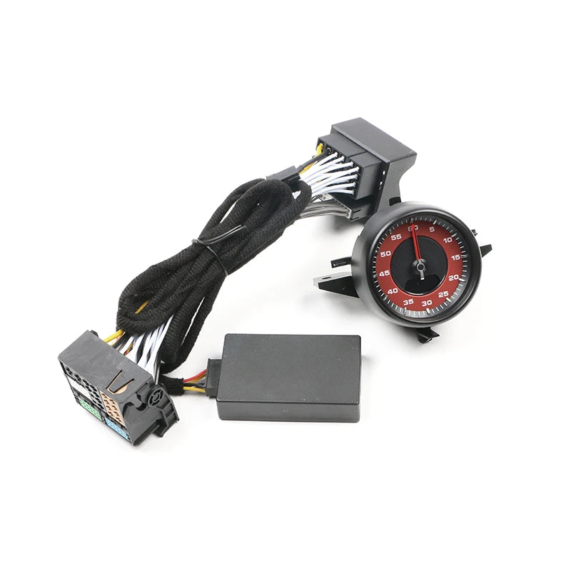 Dashboard Chrono Clock for Porsche Cayenne 2018-2023 9Y0 - Black Sports Dial Hybrid - image 2