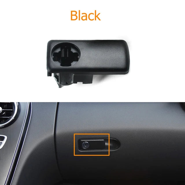 Upgraded Dashboard Glovebox Lid Cover Switch Toolbox Lock Handle for Mercedes-Benz C GLC Class W205 W253 2056803505 - Black