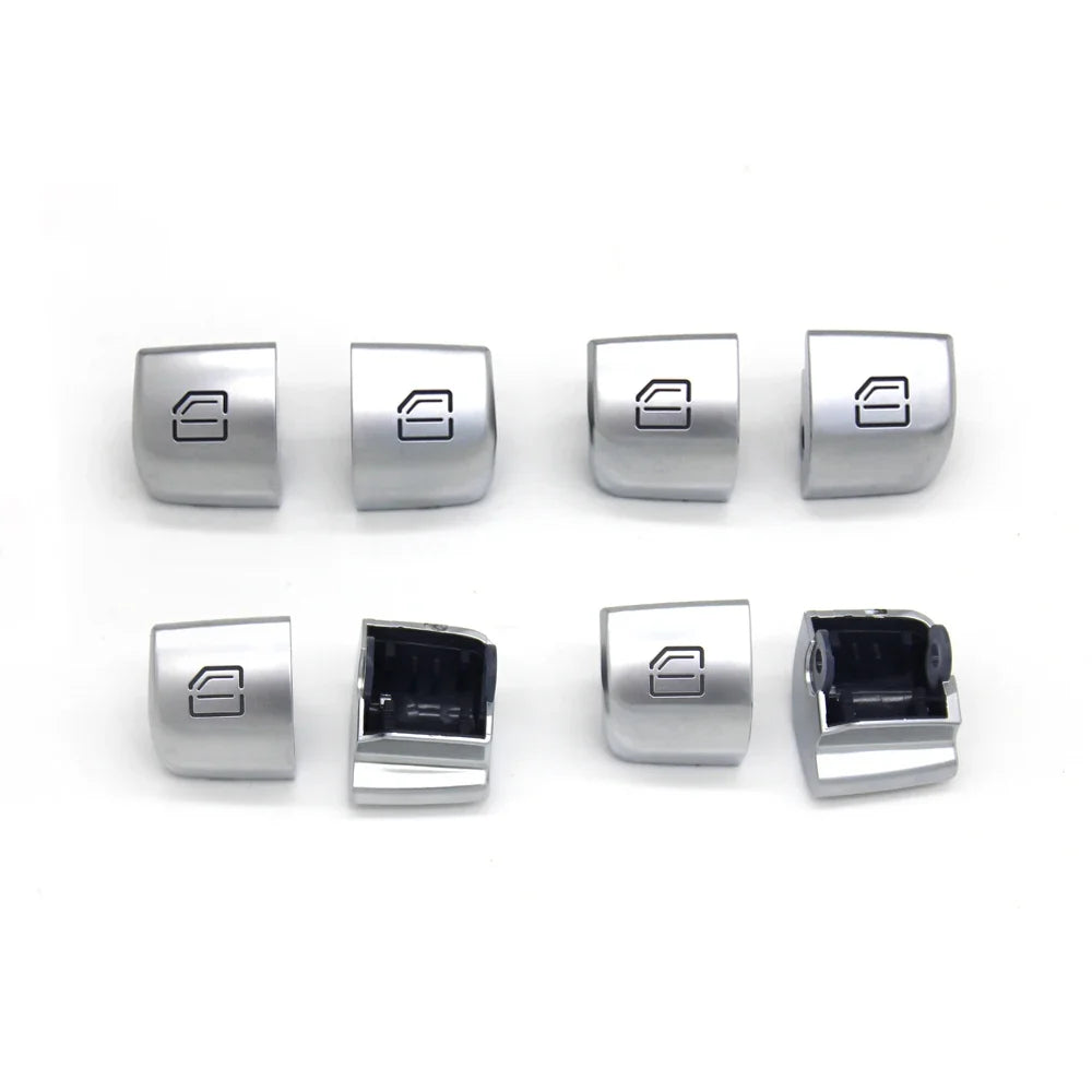 4 Pcs W205 Master Window Switch Repair Button Cover Door Glass Control Switch Key Cap for Mercedes-Benz C GLC Class W253