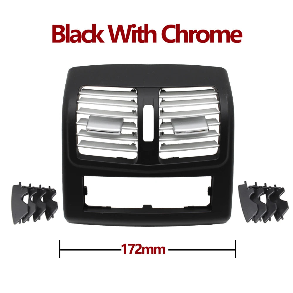 Rear Console Fresh Air Conditioning Chrome Vent Grille Outlet Cover for Mercedes-Benz E Class W212 2014-2015 2128300101