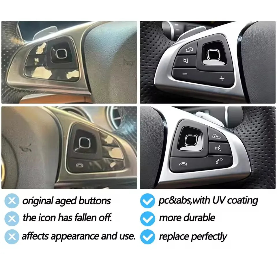 Multi-function Steering Wheel Switch Control Button Repair Set for Mercedes-Benz E Class W213 W238 0999056200 0999056300