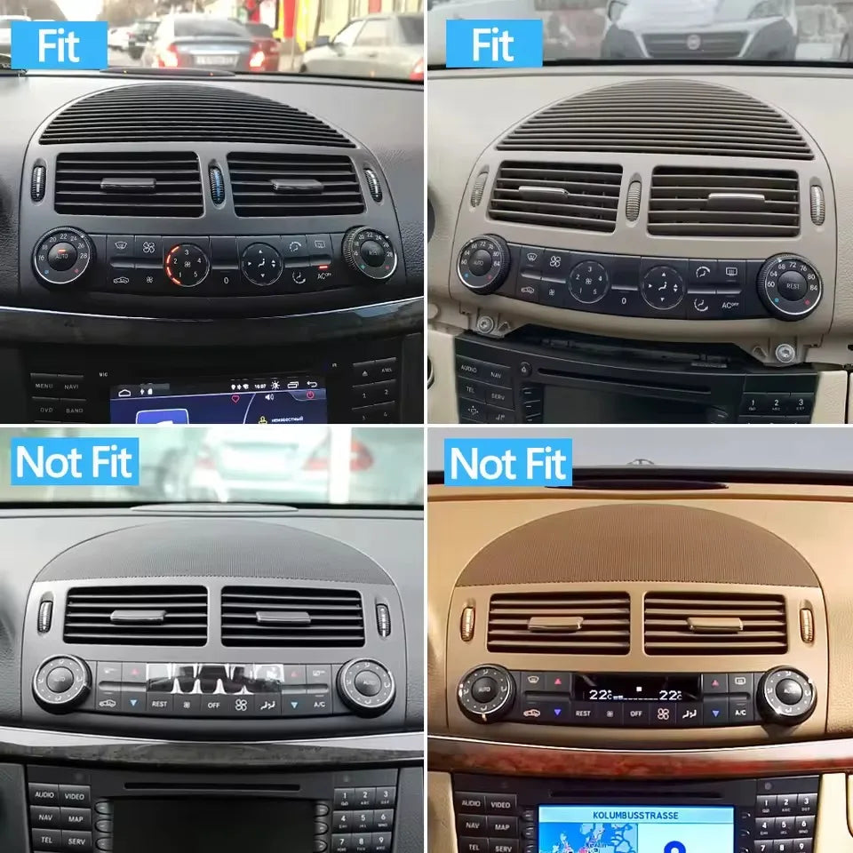 Front Dashboard Middle AC Vent Air Vent Grille Upper Speaker Cover for Mercedes-Benz E Class W211 2003-2008 - image 8
