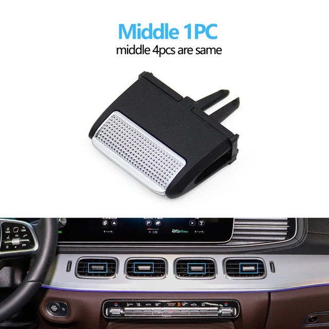 Console AC Air Vent Outlet Tab Clip Repair Kit Puller Trim for Mercedes-Benz GLS GLE Class W167 2020-2022 1678307801 - Middle