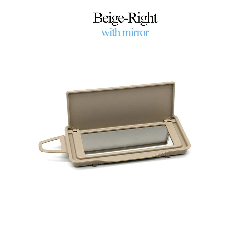 W212 W218 Interior Front Light Right Sun Visor Shade Mirror Board Makeup Mirror Cover for Mercedes-Benz E CLS Class - Beige